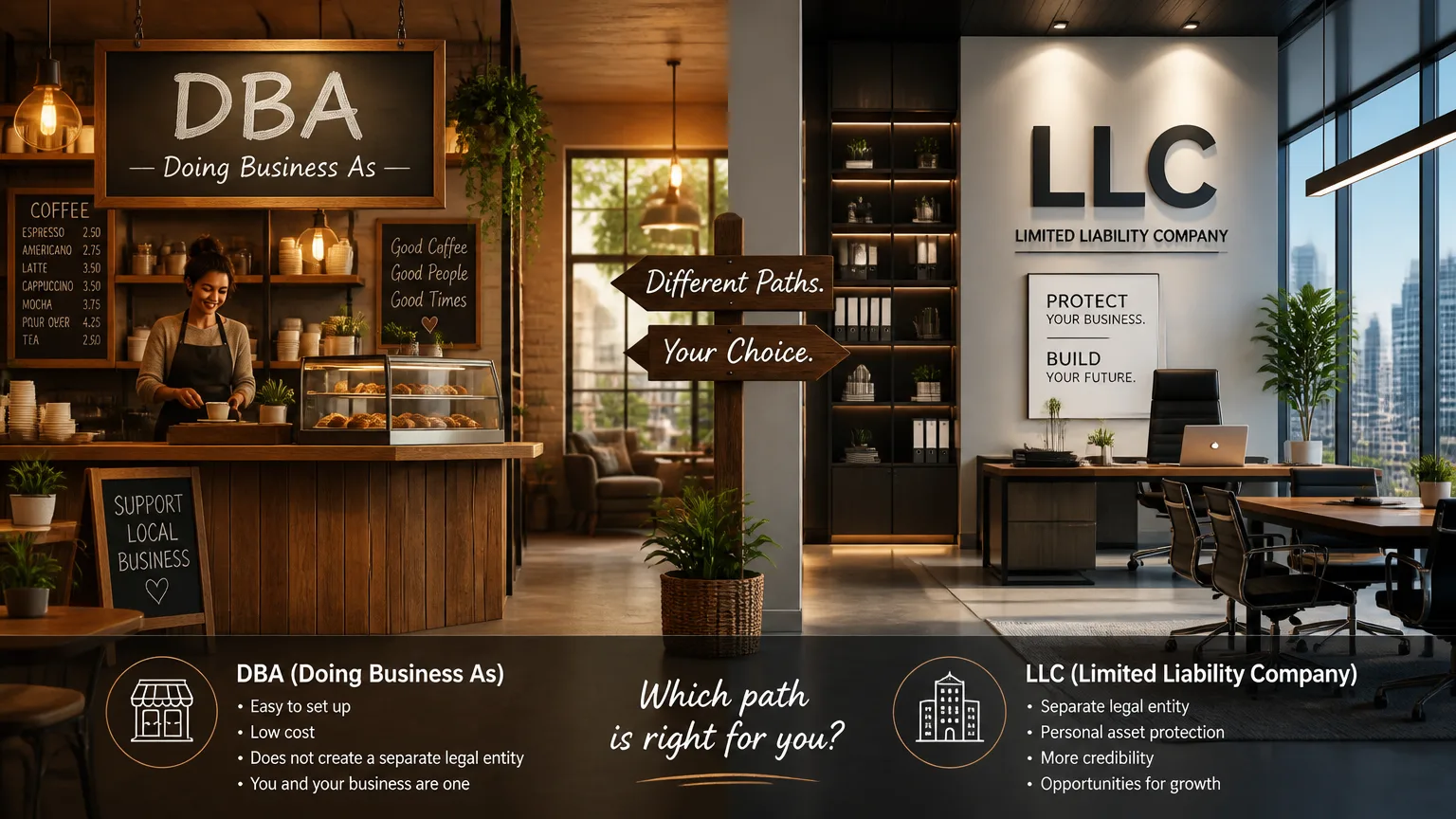 DBA vs LLC: Key Differences to Choose the Right Business Structure