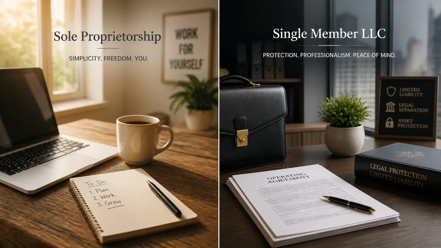 Sole Proprietorship vs. Single Member LLC: Choosing the Right Business Structure